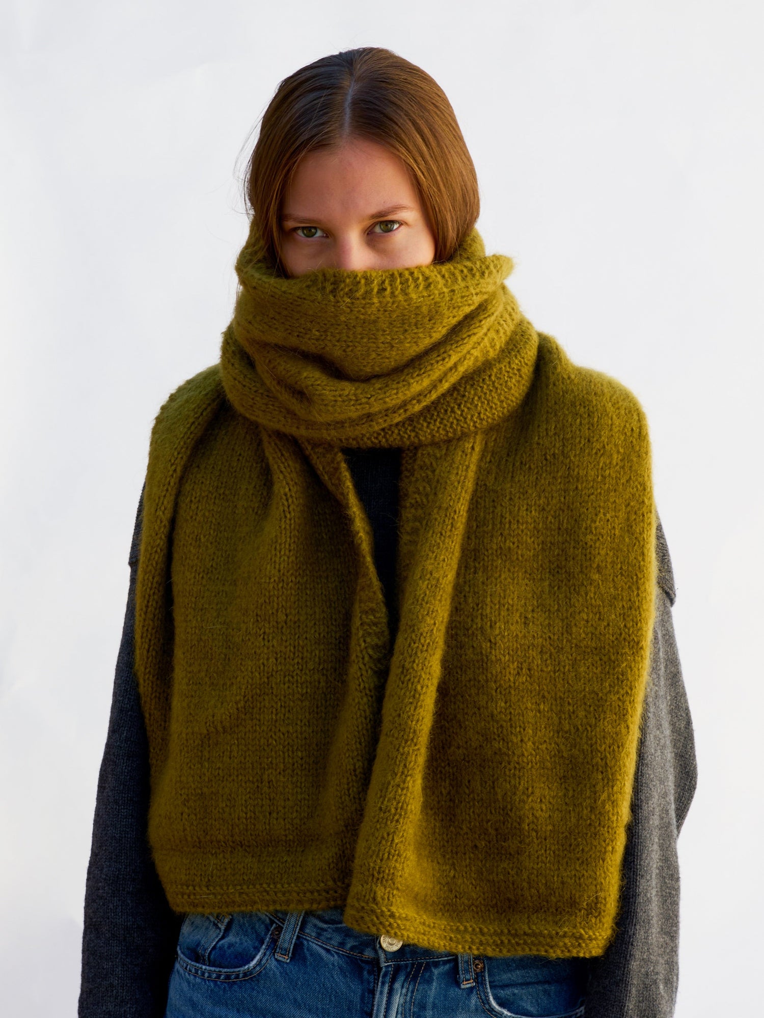 WINTER SCARF SUPERKID MOHAIR AND SILK