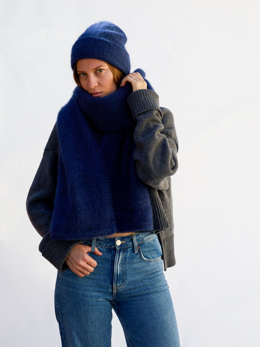 WINTER KIT HAT/SCARF BLUE NAVY