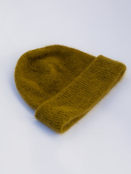 WINTER BEANIE HAT OLIVE GREEN